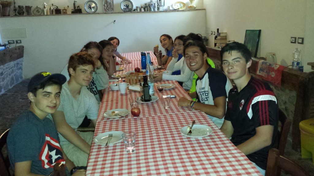 A quick breakfast before we hit the road to Spannocchia.