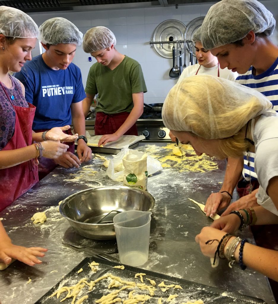 Rolling handmade pasta